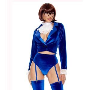 NEW Forplay Austin Powers Sexy Spy Halloween Costume Size Medium Large